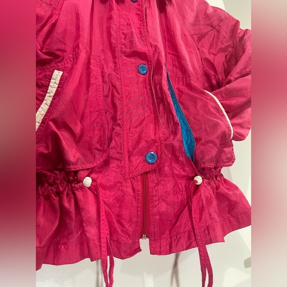 Vintage Utex Neon Pink and Blue Spring Lightweight Retro Jacket Size Large - Picture 5 of 13